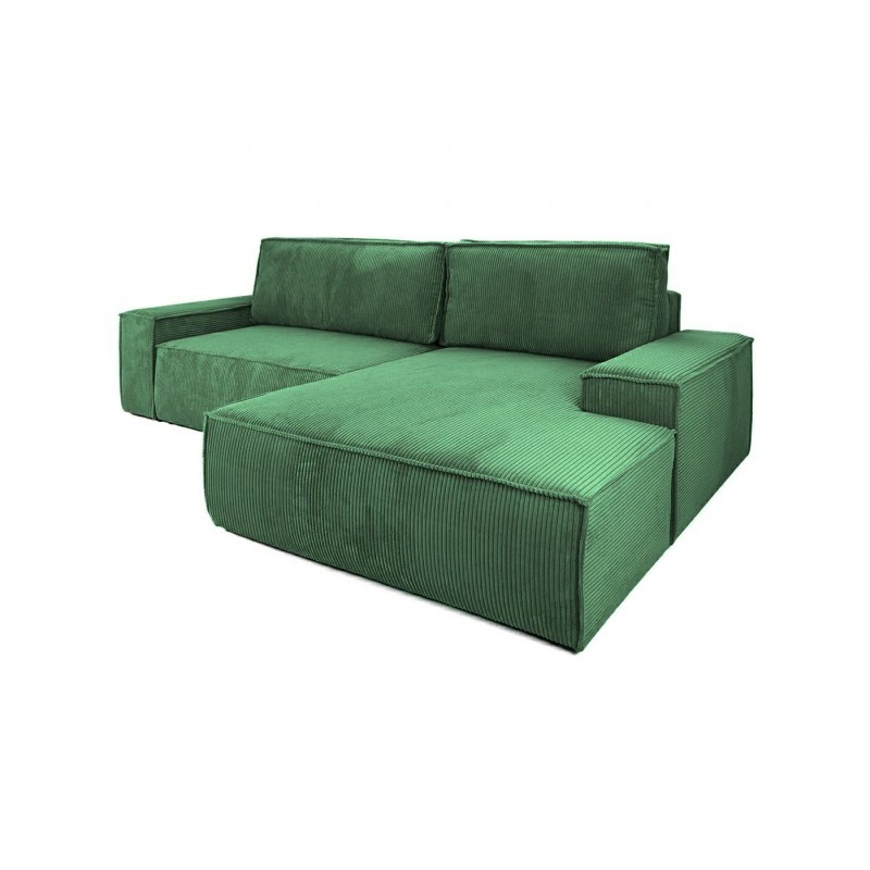 Narożnik Pillow M Prawy Z Funkcją Spania  Zielony