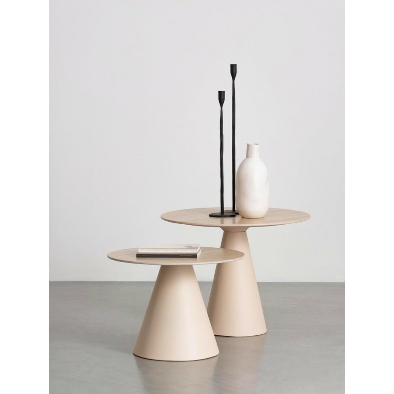 Bizzotto Zestaw Stolików Kawowych Hardy   Beżowy