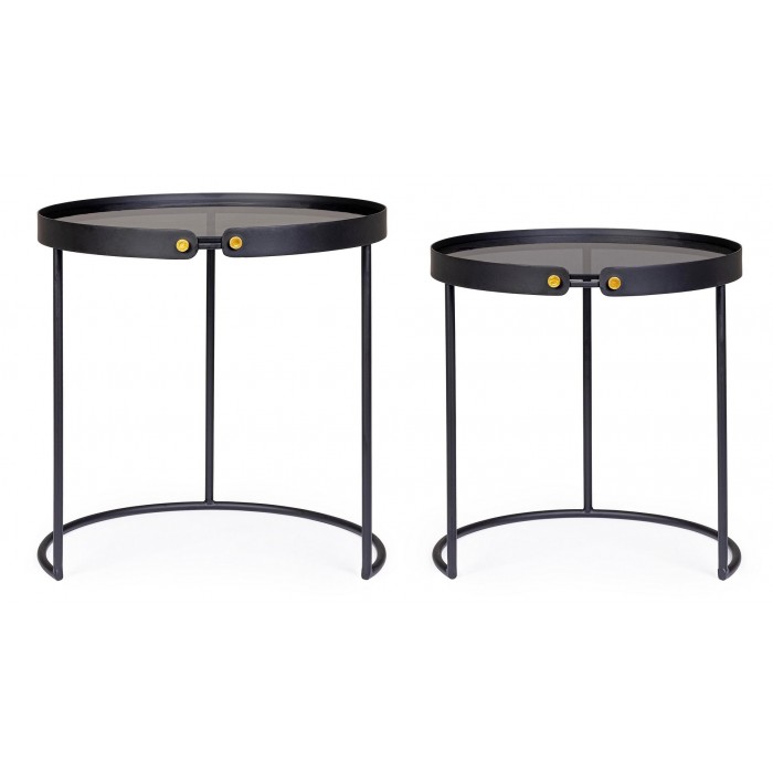 Bizzotto Zestaw Stolików Kawowych Zeina   Round...