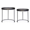 Bizzotto Zestaw Stolików Kawowych Zeina Round 92 Czarny