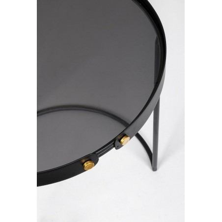 Bizzotto Zestaw Stolików Kawowych Zeina   Round 92 Czarny