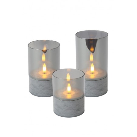 Lucide Lampa Stołowa Velas 13500/03/65 Szary I Odcienie Szarości