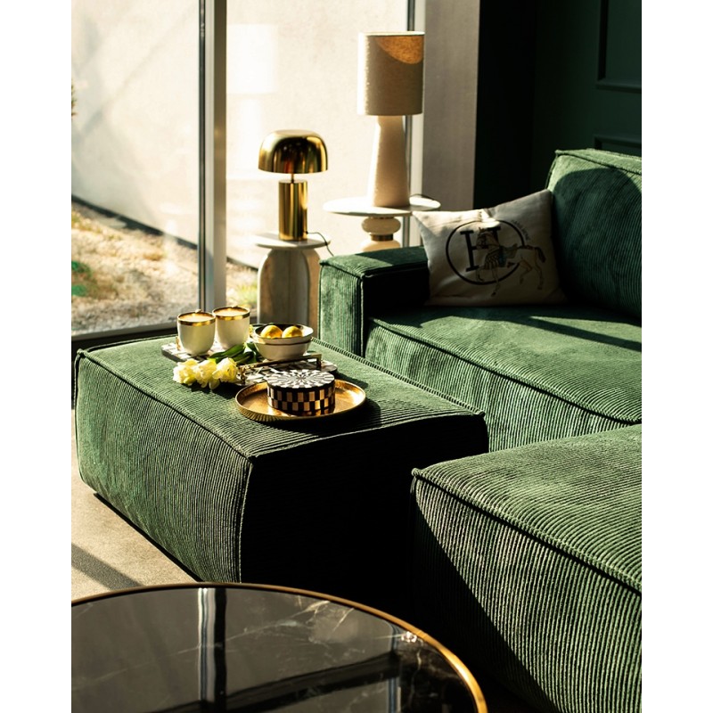 Narożnik Pillow M Prawy Z Funkcją Spania  Zielony