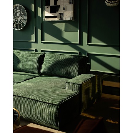 Narożnik Pillow M Prawy Z Funkcją Spania  Zielony