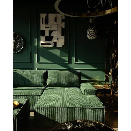 Narożnik Pillow M Prawy Z Funkcją Spania  Zielony