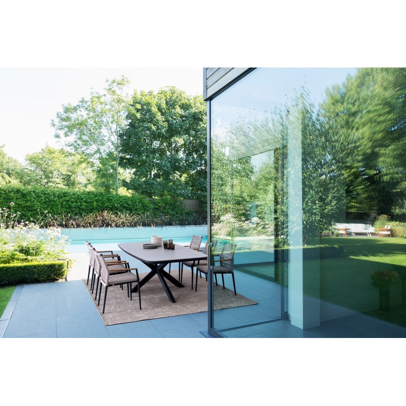 Bizzotto Stół Ogrodowy Rozkładany Pascal  Antracyt