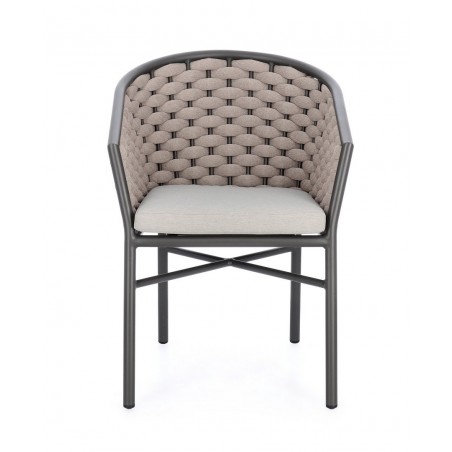 Bizzotto Krzesło Ogrodowe Margalida       Antracyt / Beż
