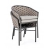 Bizzotto Krzesło Ogrodowe Margalida       Antracyt / Beż