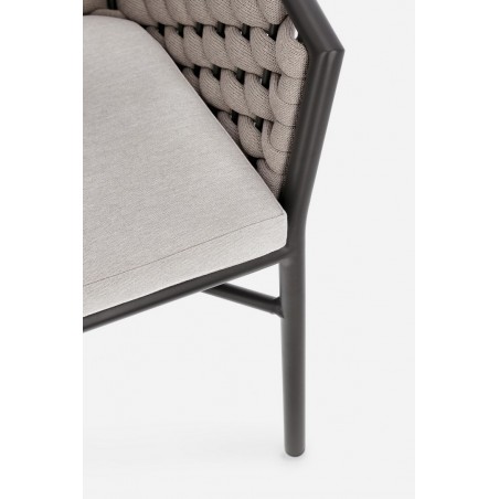 Bizzotto Krzesło Ogrodowe Margalida       Antracyt / Beż