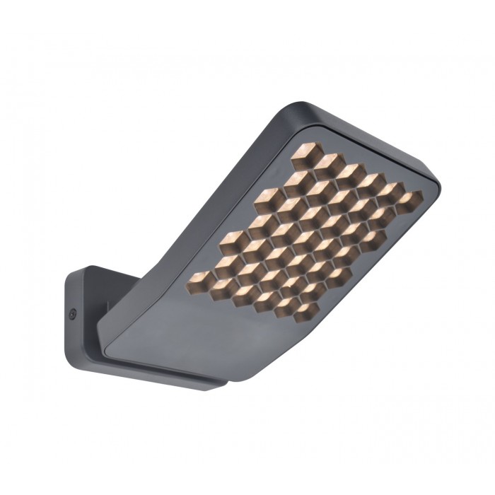 Lutec Lampa Zewnętrzna Ścienna Atlantis 7801605118 Szary I Odcienie Szarości