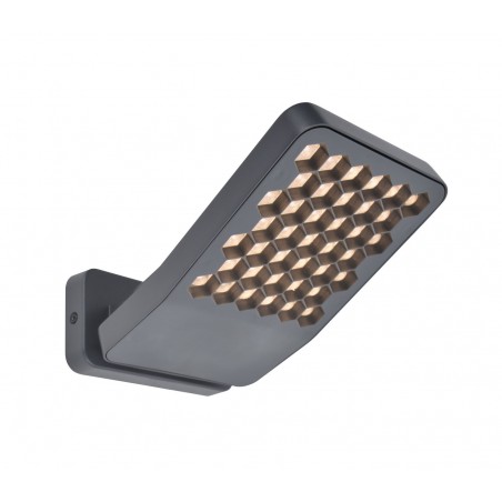 Lutec Lampa Zewnętrzna Ścienna Atlantis 7801605118 Szary I Odcienie Szarości