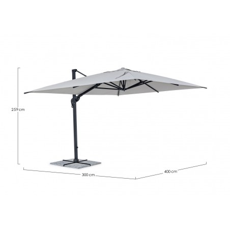 Bizzotto Parasol Ogrodowy Ines Jasny      Szary