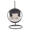 Bizzotto Fotel Wiszący Ogrodowy Galapagos Beżowy / Czarny