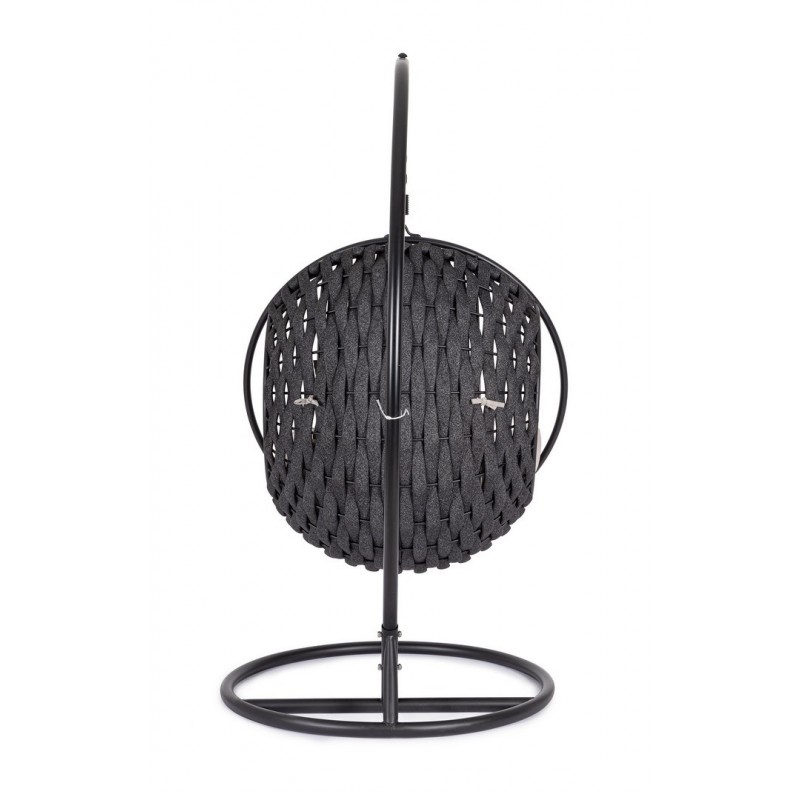 Bizzotto Fotel Wiszący Ogrodowy           Galapagos Beżowy / Czarny