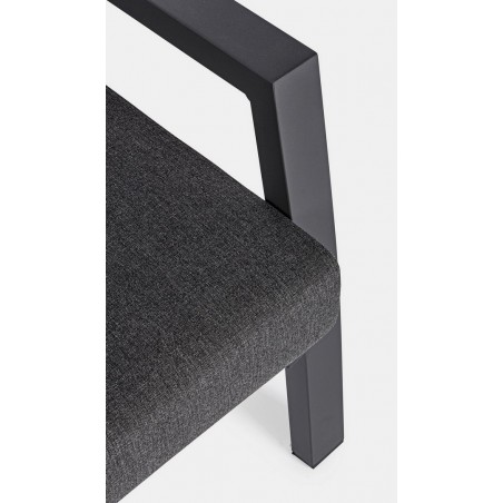 Bizzotto Fotel Ogrodowy Kledi Ciemny      Szary