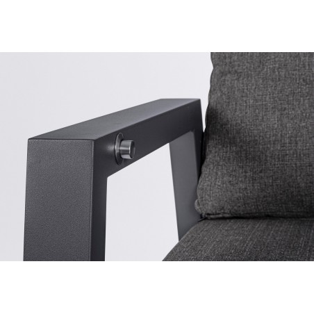 Bizzotto Fotel Ogrodowy Kledi Ciemny      Szary