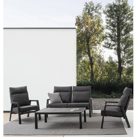 Bizzotto Fotel Ogrodowy Kledi Ciemny      Szary