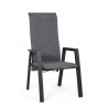 Bizzotto Krzesło Ogrodowe Ethan Ciemny    Szary