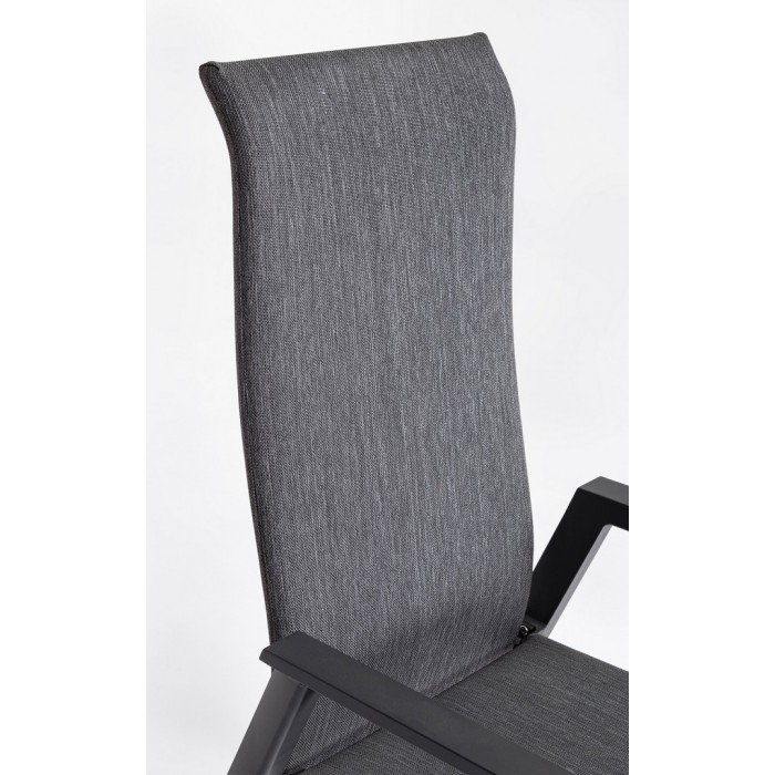 Bizzotto Krzesło Ogrodowe Ethan Ciemny    Szary