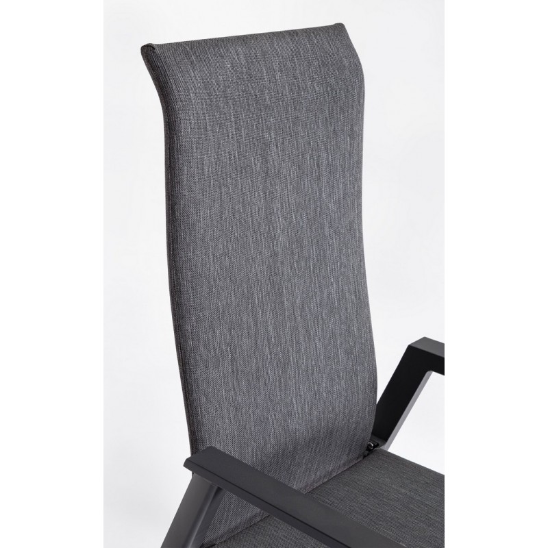 Bizzotto Krzesło Ogrodowe Ethan Ciemny    Szary