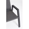Bizzotto Krzesło Ogrodowe Ethan Ciemny    Szary