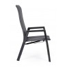 Bizzotto Krzesło Ogrodowe Ethan Ciemny    Szary