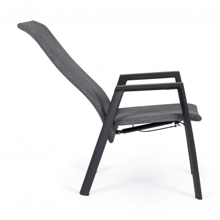 Bizzotto Krzesło Ogrodowe Ethan Ciemny    Szary