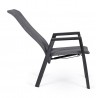 Bizzotto Krzesło Ogrodowe Ethan Ciemny    Szary