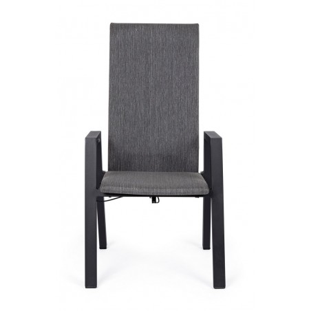 Bizzotto Krzesło Ogrodowe Ethan Ciemny    Szary