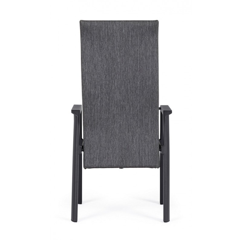 Bizzotto Krzesło Ogrodowe Ethan Ciemny    Szary