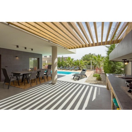 Bizzotto Krzesło Ogrodowe Ethan Ciemny    Szary