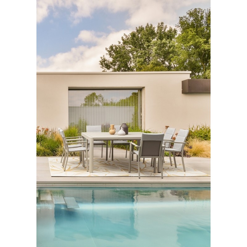 Bizzotto Stół Ogrodowy Rozkładany Kiplin  Beżowy