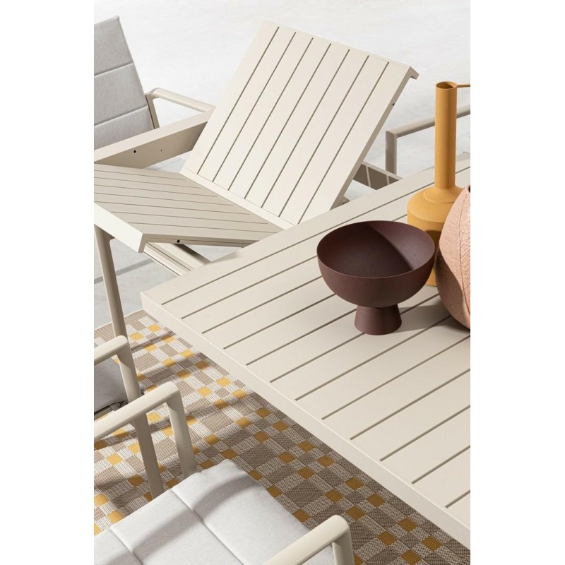 Bizzotto Stół Ogrodowy Rozkładany Kiplin  Beżowy