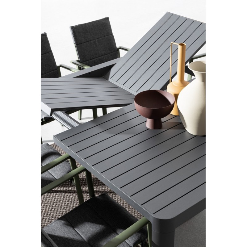 Bizzotto Stół Ogrodowy Rozkładany Kiplin  Antracyt