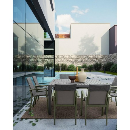 Bizzotto Stół Ogrodowy Rozkładany Kiplin  Antracyt