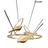MOOSEE lampa wisząca BIRD DISC złota