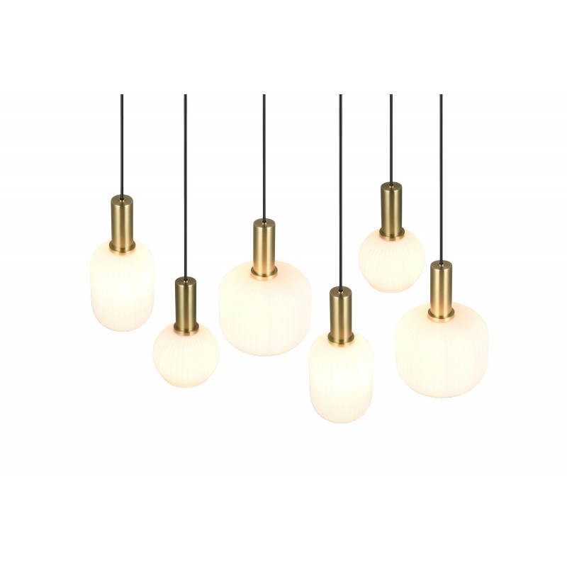 Trio Lampa wisząca nowoczesna DIVA 319800608 złoty i odcienie złota, czarny