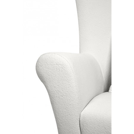 Mamaison Fotel Obrotowy Grosdos Biały /   Chenille