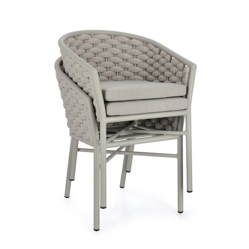 Bizzotto Krzesło Ogrodowe Margalida       Saturn Beżowe