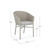 Bizzotto Krzesło Ogrodowe Margalida       Saturn Beżowe