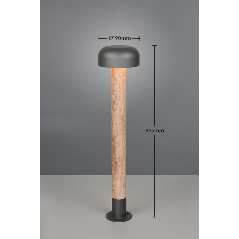 Trio Lampa Zewnętrzna Stojąca Fraser 462560135 Drewno Jasne I Ciemne