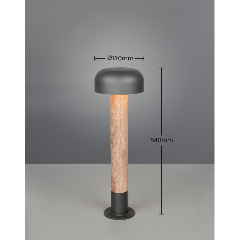 Trio Lampa Zewnętrzna Stojąca Fraser 562560135 Drewno Jasne I Ciemne