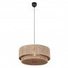 Trio Lampa Wisząca Nowoczesna Smilla 366890136 Naturalny, Czarny