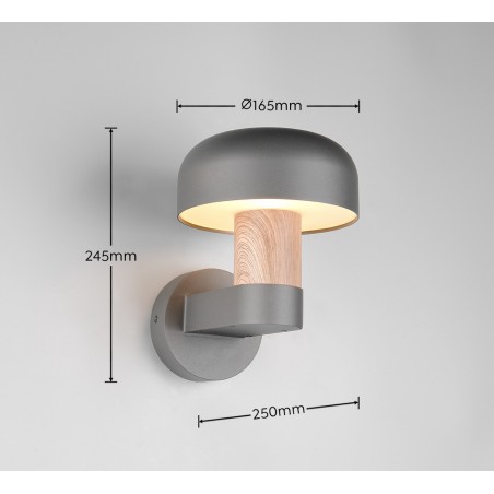 Trio Lampa Zewnętrzna Ścienna Fraser 262560135 Drewno Jasne I Ciemne