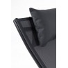 Bizzotto Leżak Ogrodowy Krion Czarny