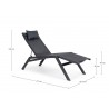 Bizzotto Leżak Ogrodowy Krion Czarny
