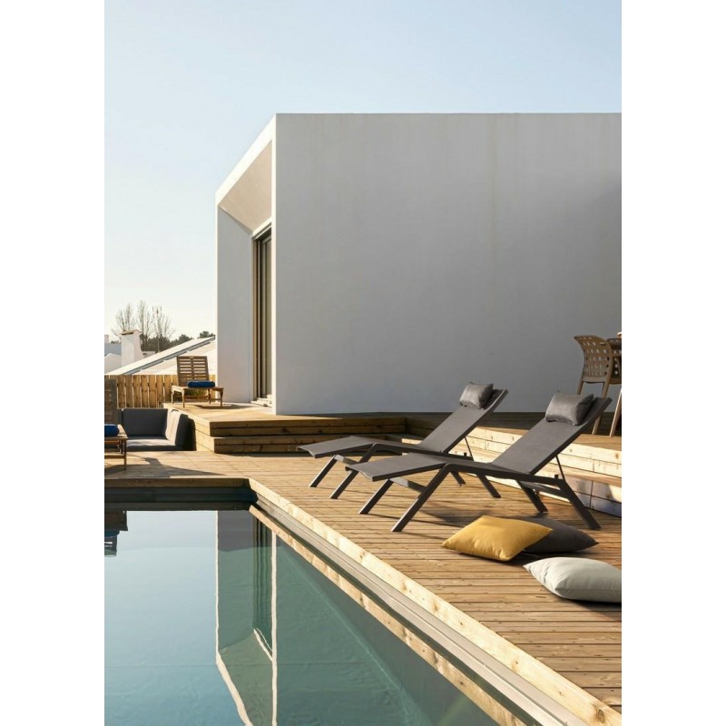 Bizzotto Leżak Ogrodowy Krion Czarny