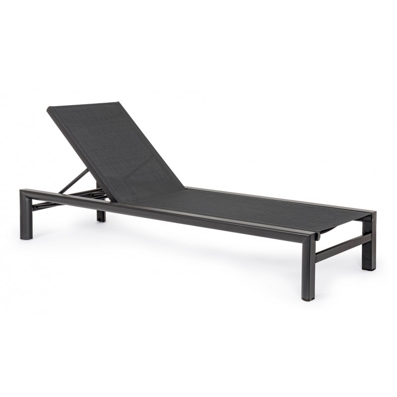 Bizzotto Leżak Ogrodowy Skipper Czarny