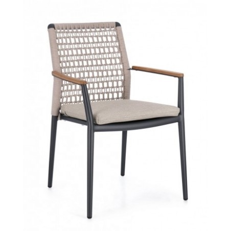 Bizzotto Krzesło Ogrodowe Maddox Beżowe