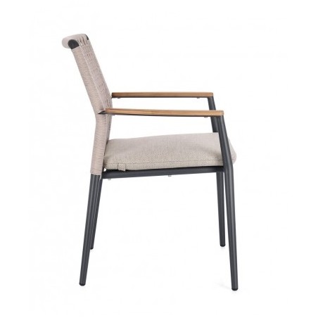 Bizzotto Krzesło Ogrodowe Maddox Beżowe